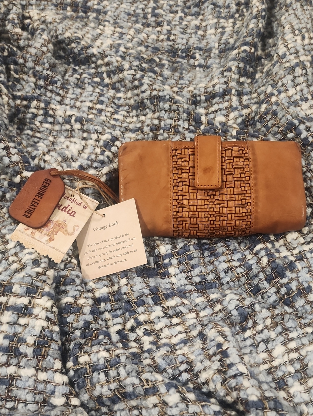 Vintage Look Brown Genuine Leather Women's Wallet - Vintage, Boho, Brand NEW